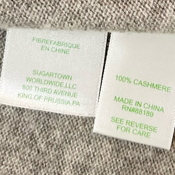 Lilly Pulitzer rica cashmere lilac Gray colorblock Crew Neck sweater medium - Picture 12 of 13